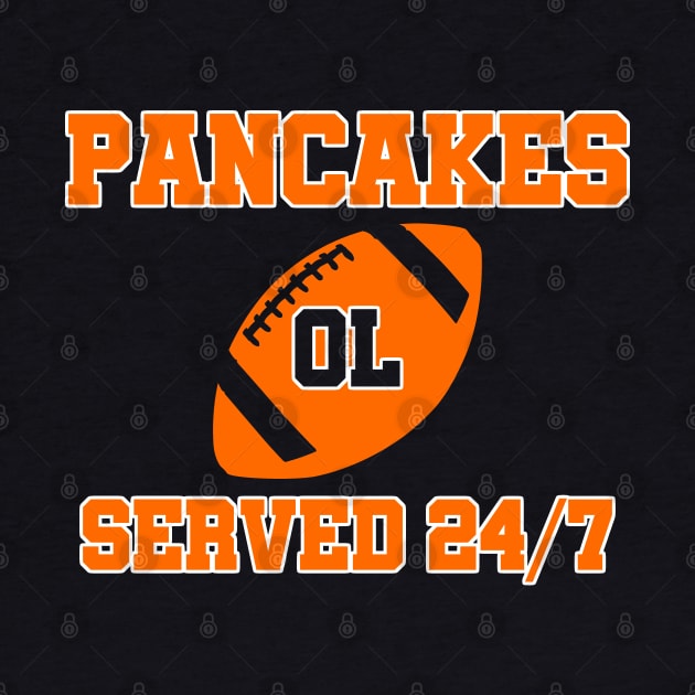 O-Line Pancakes Served 24/7 American Football by sewandtell